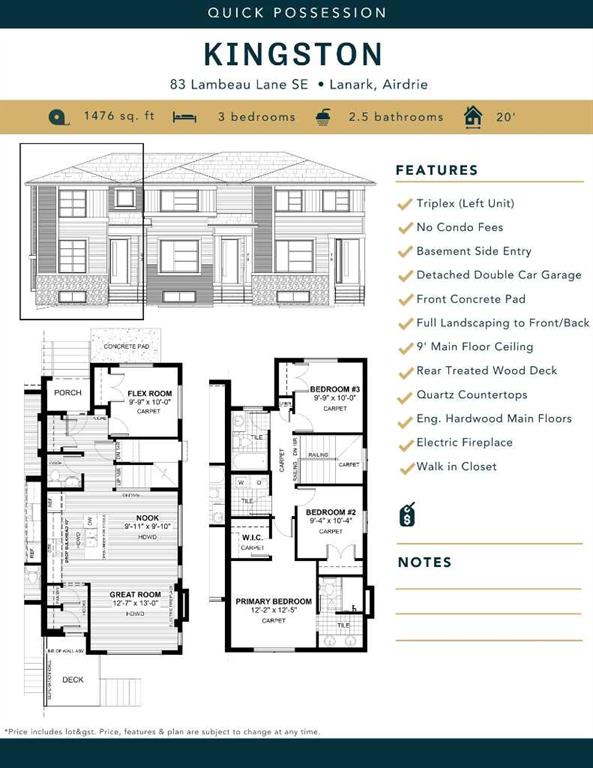 83 Lambeau Lane SE, Airdrie, Alberta, T4A 3P3