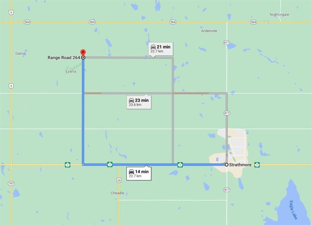 W4R26T25S16;4 Range Road 264, Rural Wheatland County, Alberta, T0J 1Y0