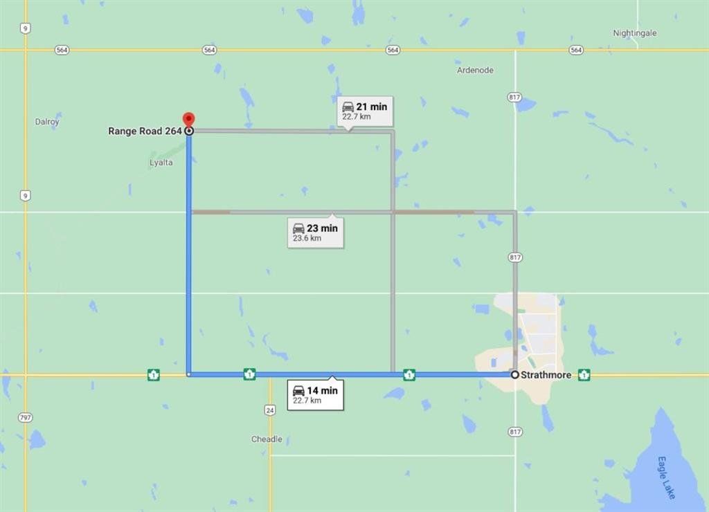 W4R26T25S16QNW Range Road 264 Range, Rural Wheatland County, Alberta, T0L 0Y0
