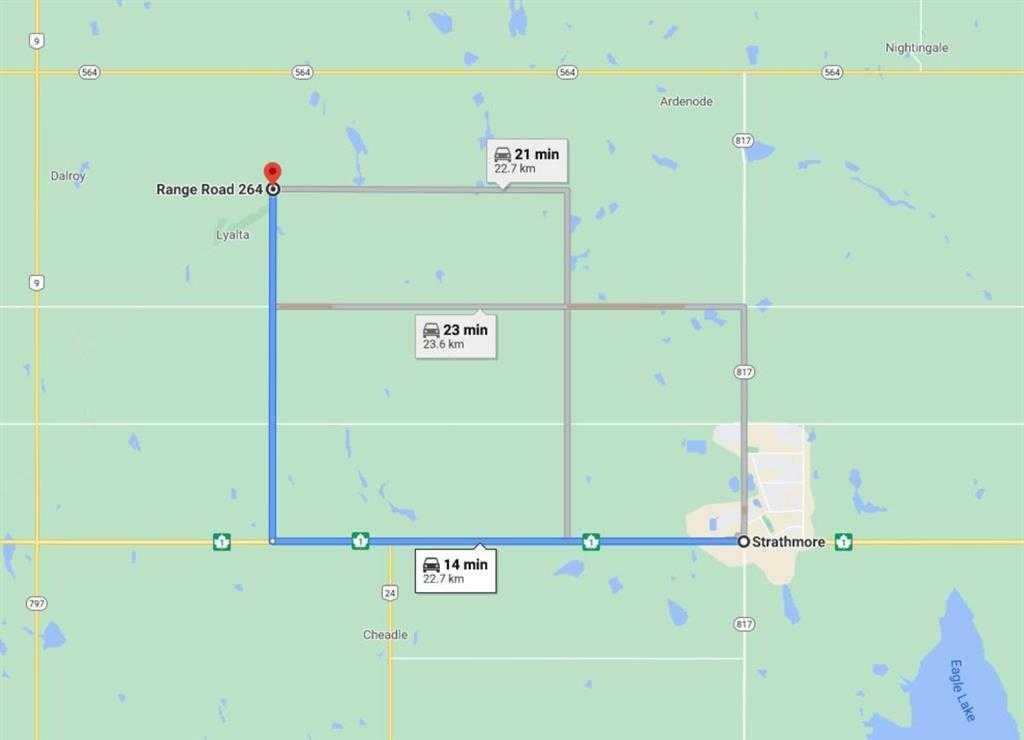 W4R26T25S16;4 Range Road 264, Rural Wheatland County, Alberta, T0J 0Y0