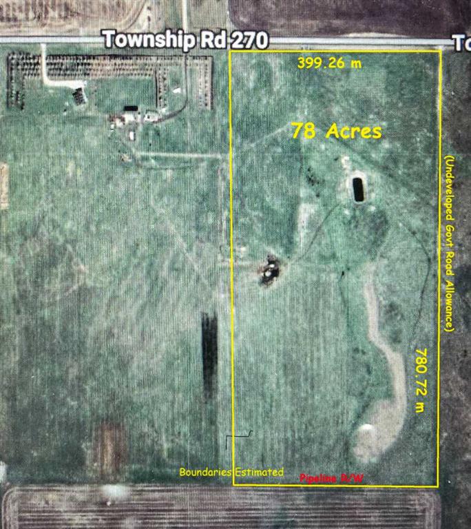 78 Acres Township Road 270, Rural Rocky View County, Alberta, T4B 2A4