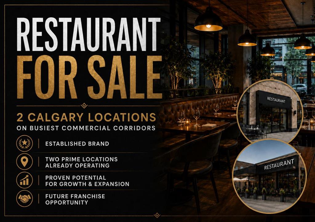 123 Restaurant Avenue, Calgary, Alberta, T3E 0B9